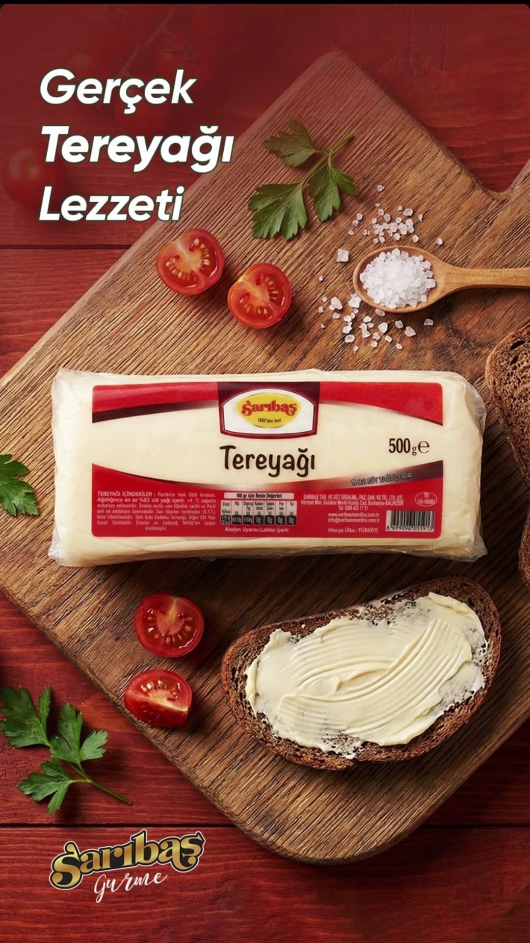 Sarıbaş 500 gr Tereyağı