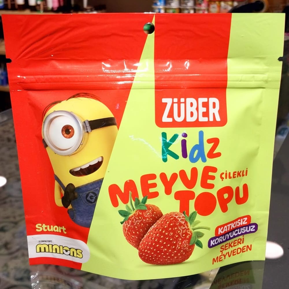 Züber 42 gr Çilekli Meyve Topu